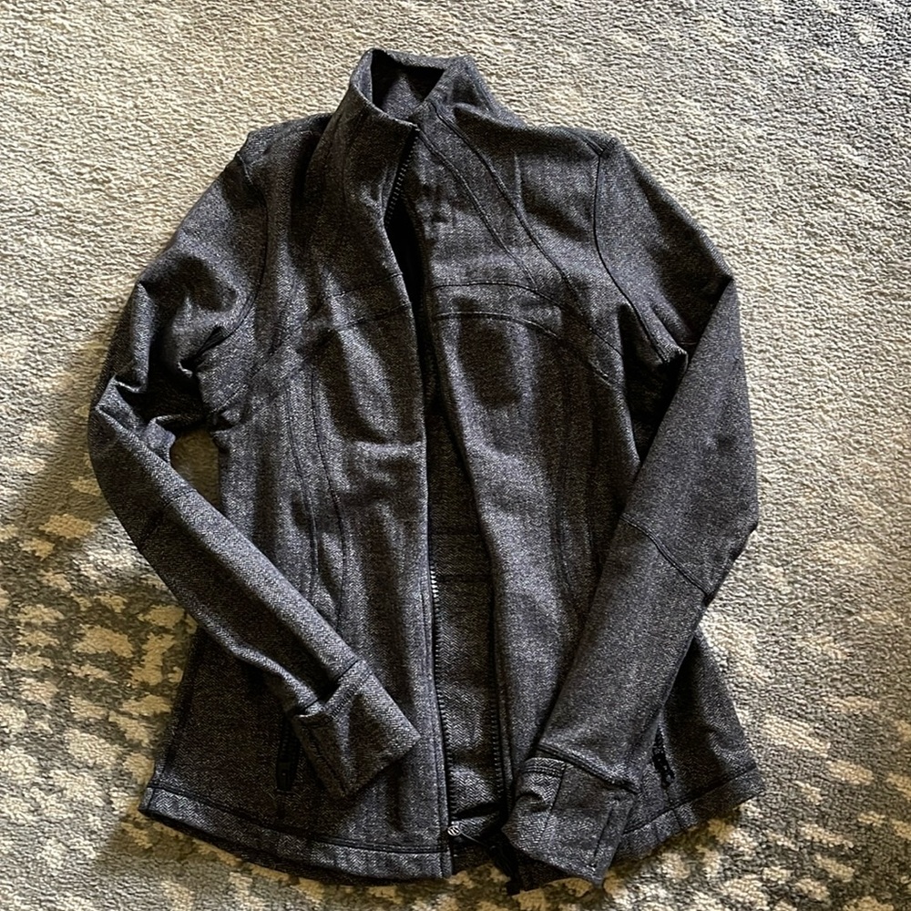 Ladies Lululemon jacket. Grey tweed color